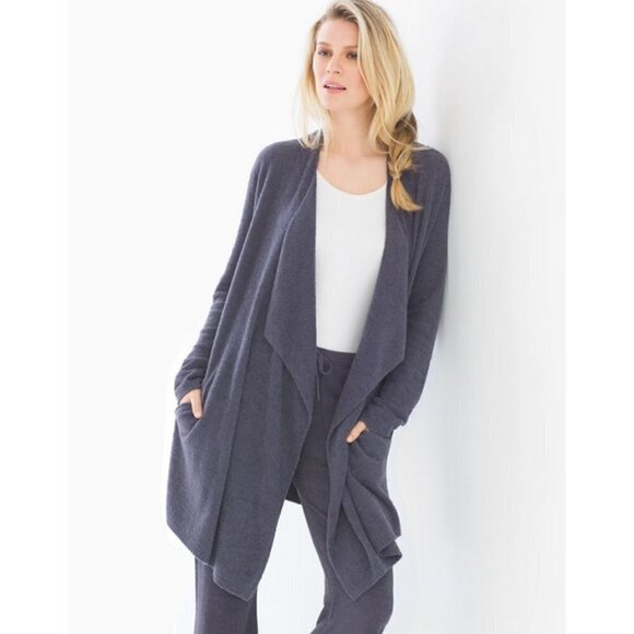 💕BAREFOOT DREAMS💕 Cozy Chic Lite Island Wrap Pacific Blue Small/Medium NWT - Picture 5 of 16